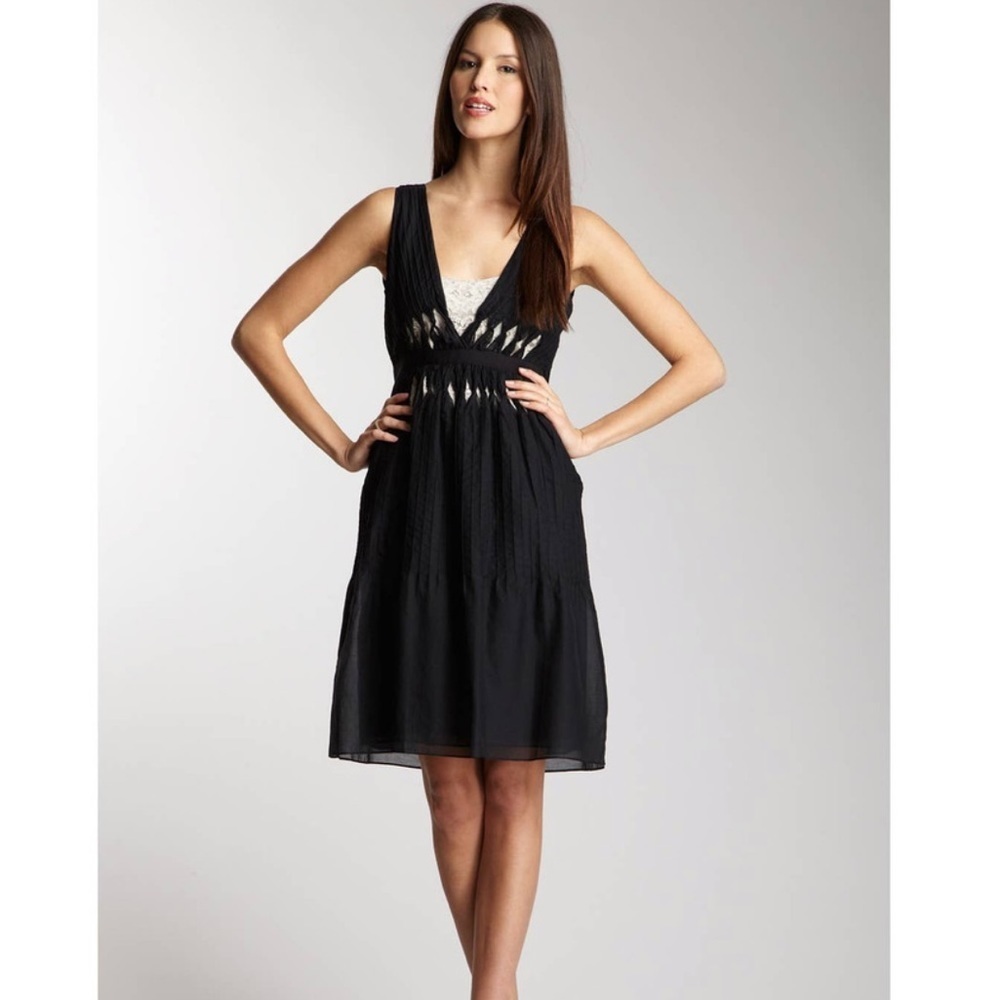 Elie Tahari Black Layerd dress